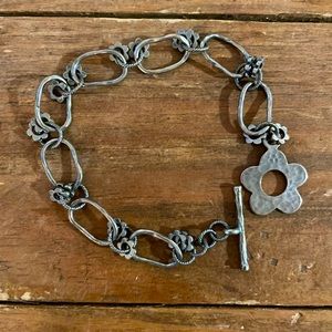 Silpada 925 silver 8 inch long bracelet; retired